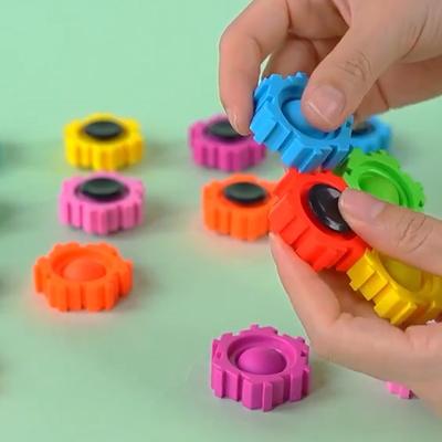 Bubble Block Fingertip Gyro Decompression Assembly Block Bubble Block Intelligent Fidget Spinner Children's And Adult Toys