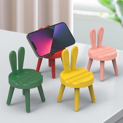 Source Factory Plastic Creative Cartoon Cute Chair Desktop Mobile Phone Stand Mobile Phone Stand Mobile Phone Seat Gift