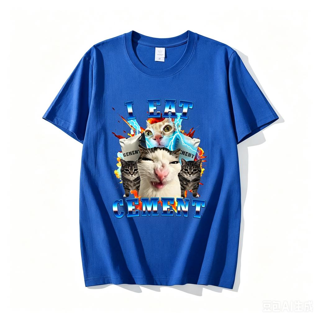 I Eat Ceunisext Funny Cat Meme Tee Shirt Cotton Short Sleeve Stupid Ugly Cats Printed T Shirt Casual O Neck Graphic Tees Tees