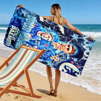Custom Chelsea Print Beach Towel, Large Soft Quick Dry Towel for Beach Camping Swimming
