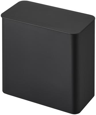 Yamazaki Jitsugyo Film Hook Sealed Trash Can Black W17 X X Hook Not Tower with Lid Floating Installation 1521 D9.6 H17.2cm (Film Included)