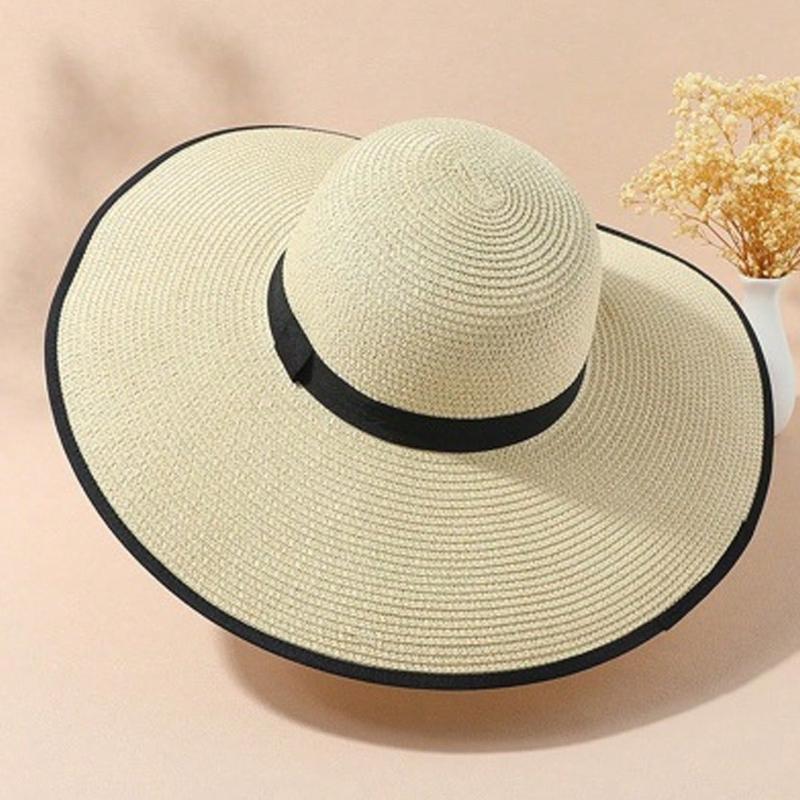Boho 1pc Ladies Beach Shade All Stylish Summer Beach Straw Hat for Beach Party Outdoor Activities Boho Valentine's Day,Beach