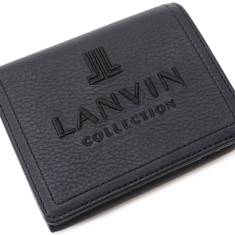 Lanvin Collection Luluve Perse Bifold Wallet 65-6451 Women's Black