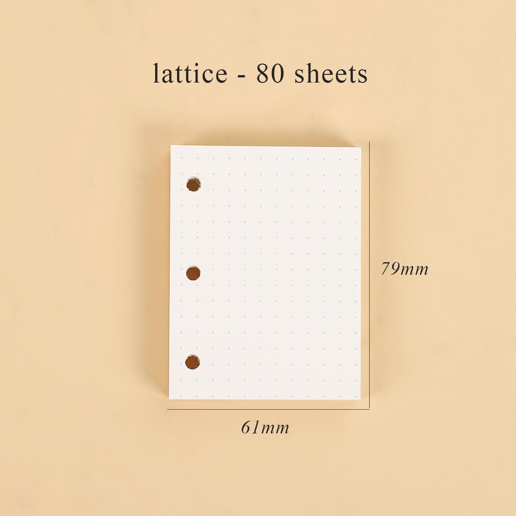JIANWU Creative Cute Transparent 3 Ring Mini Loose-leaf Hand Book Student Portable Notebook Ring Binder Kawaii School Supplies