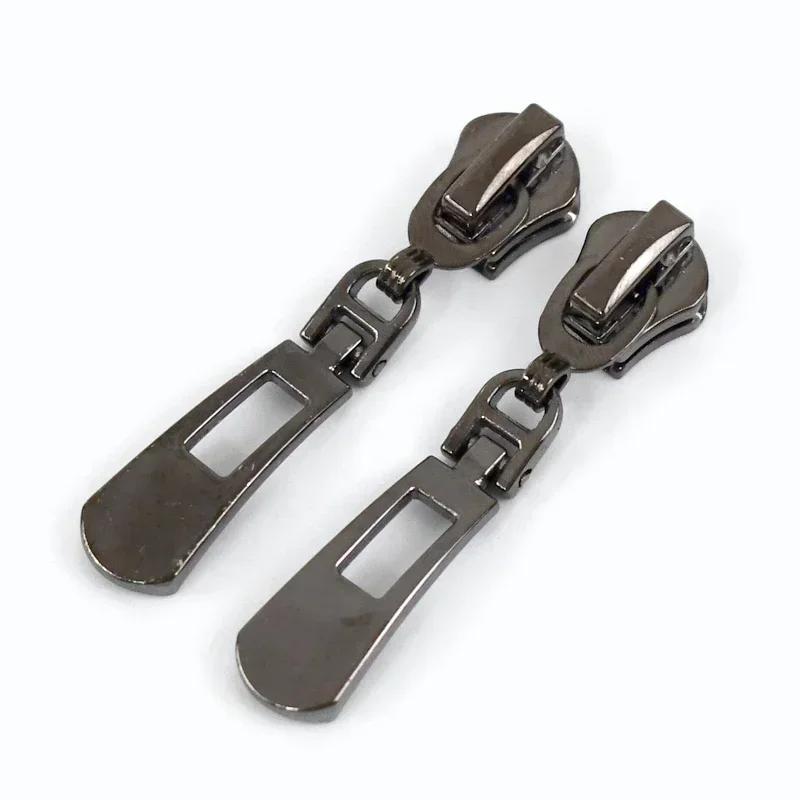 5/10Pcs Meetee 5# Zipper Sliders for Metal Nylon Resin Zips Clothes Bag Zippers Pull Head Repair Kit Garment Sewing Accessories