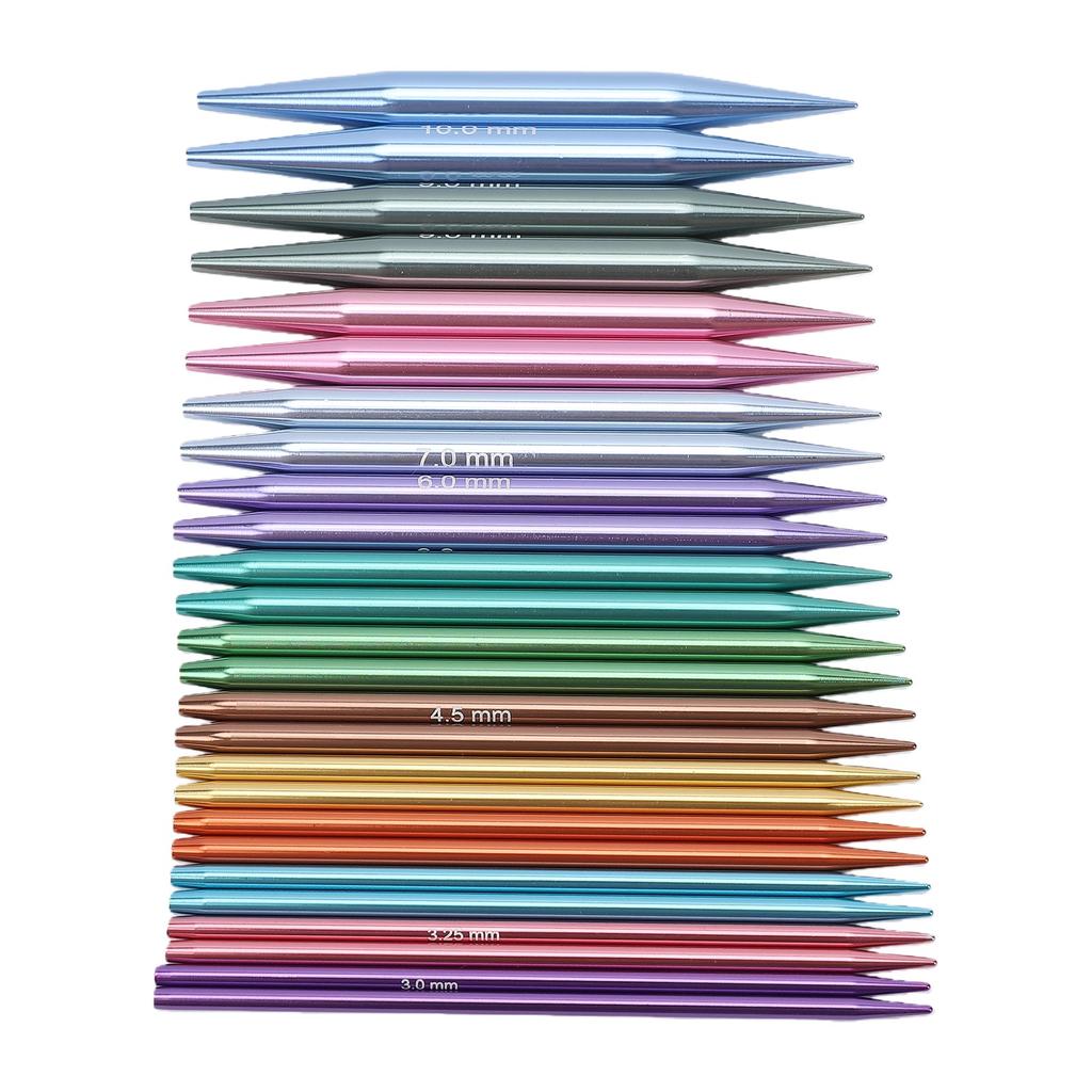 Interchangeable Circular Knitting Needles 3mm To 10mm with Clear Size Markings for Clothes Socks Scarves