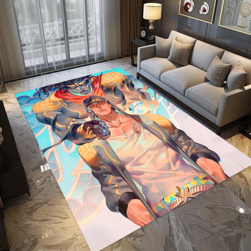JoJo's Bizarre Adventure: Epic Characters Vibrant Art carpet Living room and bedroom mats printing Christmas gifts Fashion Art
