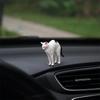 Simulated Cat Car Ornament Self Adhesive Lifelike Kitten Decor Easy Paste Auto Decoration for Car Door Window Edge Commute
