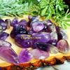 100g Natural Amethyst  Crystals Tumbled Polished Stones Faux Gemstone Bulk, Reiki Healing Stone, Home Decor Rocks