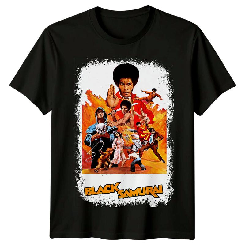

Black Samurai (1976) Movie Poster Inspired Unisex T-Shirt Retro 70s Tee XXL