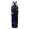 Women's  Overalls  Print Vintage Jumpsuit (Non-Adjustable Straps)