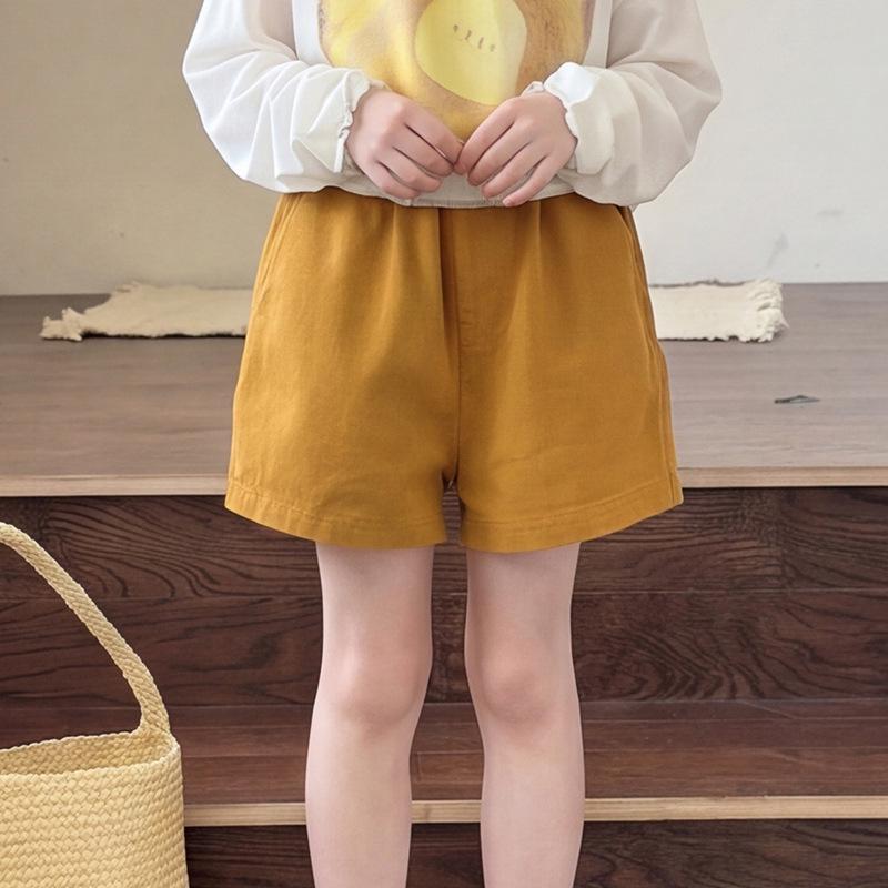 Kids' Cotton Soft Korean-Style Casual Shorts - Simple, Stylish Fashion Pants