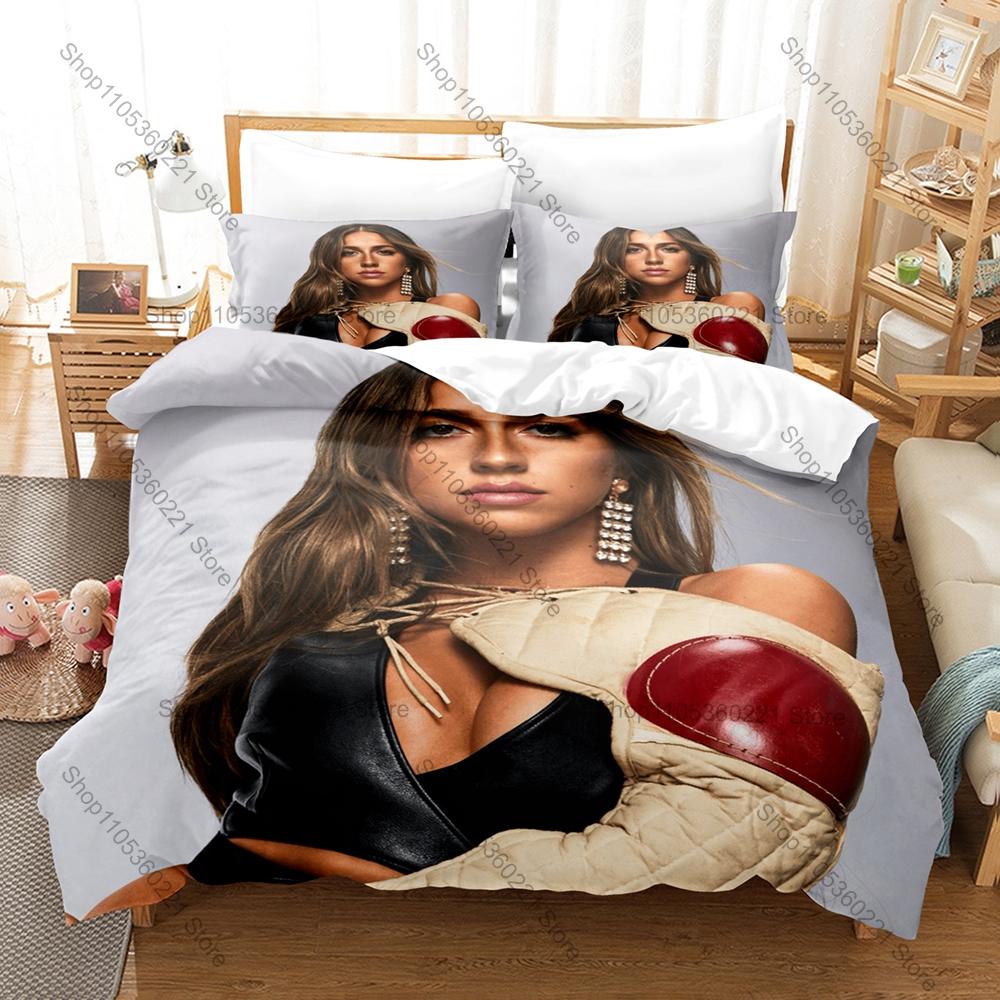 Pop Music Bedding Set 3Pcs Tate McRae Exquisite Print Stylish Home Decoration for Fans Pillowcase for Fans