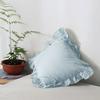 100% Washed Cotton Ruffle Pillowcases, No Insert, Ultra Soft Cotton Pillow Cases, Decorative Farmhouse Sofa Bedding Pillow Shams