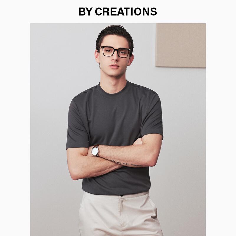 By Creations Men s Basic Slim Fit Round Neck T-Shirt M