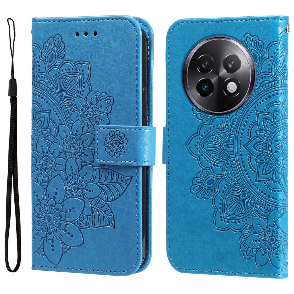 For Realme 13+ 5G/13 Pro 5G (China) Case Floral Pattern PU Leather Wallet Stand Phone Cover