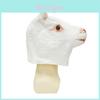 Animal Head Mask Latex Alpaca Animal Costume Prop For Party And Live Streaming