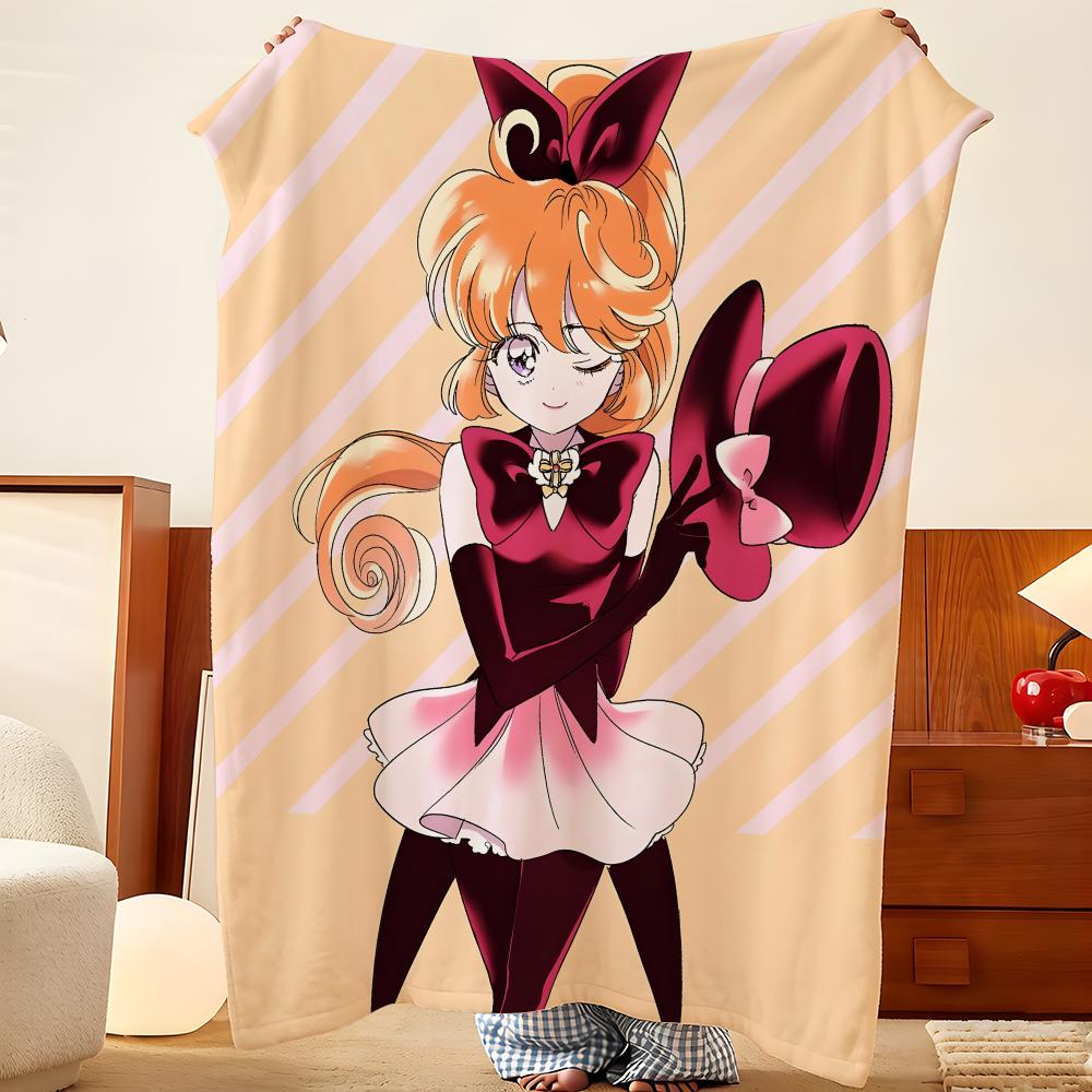 Anime S-Saint T-Tail Throw Flannel Throw Blanket, Lightweight Cozy, Durable Washable cute Cool