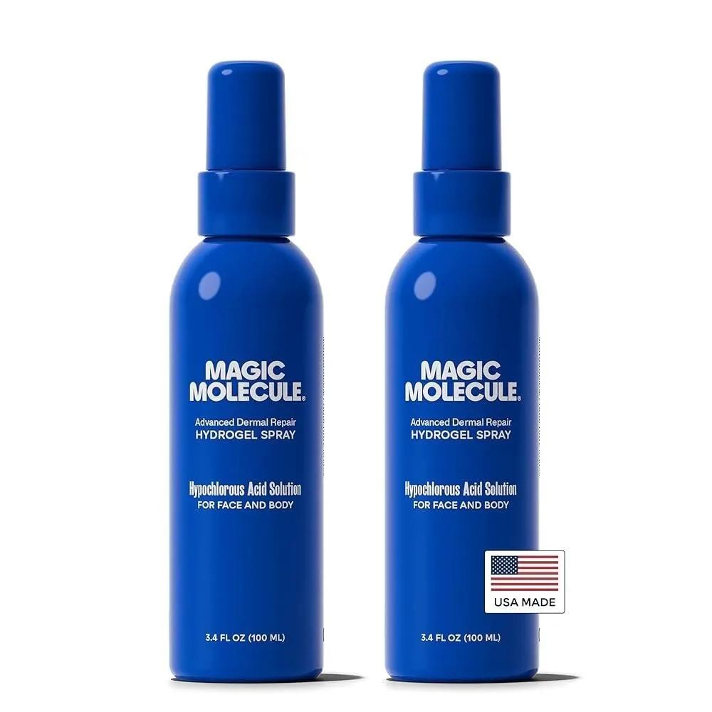 

Magic Molecule Dermal Repair Hydrogel Spray Pure Hypochlorous Acid Intensive Smoothing Formula for All Skin Types 96.4g 2 Pieces