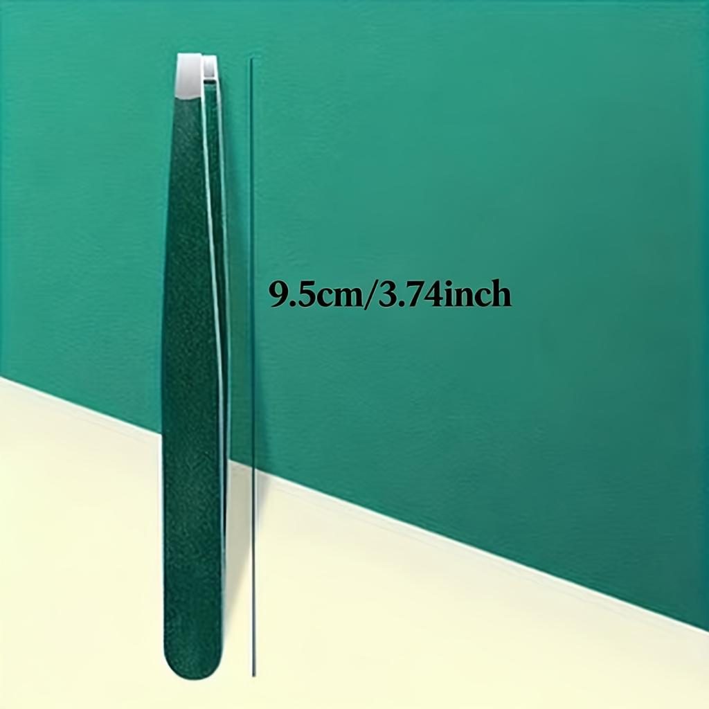 High-precision flat-tipped tweezers with storage box, suitable for men and women to pluck hair, beards, and eyebrows.