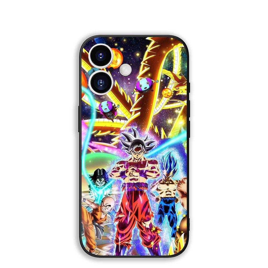 Cover for Apple iPhone 17 16 Plus 13 12 Pro Max Mini X XR Xs ProMax 16E 15+ 17+ Air Phone Case Dragons Gokus Balls Gogeta Super