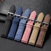 Denim Pattern Nylon Watchband for Casio Vintage Leather Strap 10 12 14 16 18 20 22mm Watch Band for Seiko Men Women Accessories