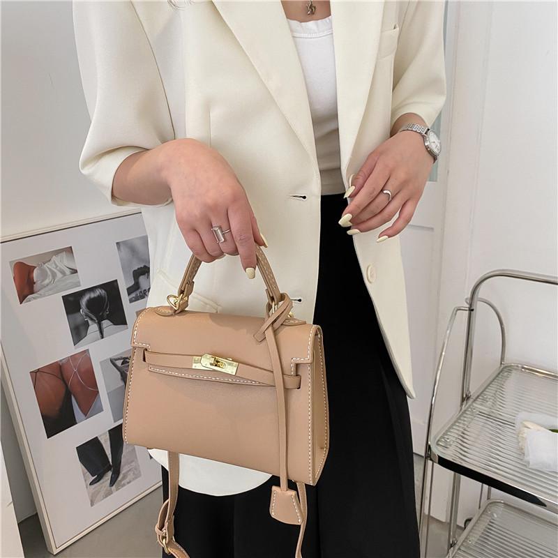 "Handmade Mini Kelly Style Shoulder Crossbody Bag for Women - High-Quality Texture"