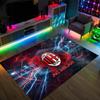 Tapis Velours Cristal Design AC Milan Confortable Non?Tapis imprimé antidérapant pour chambre, salon, entrée