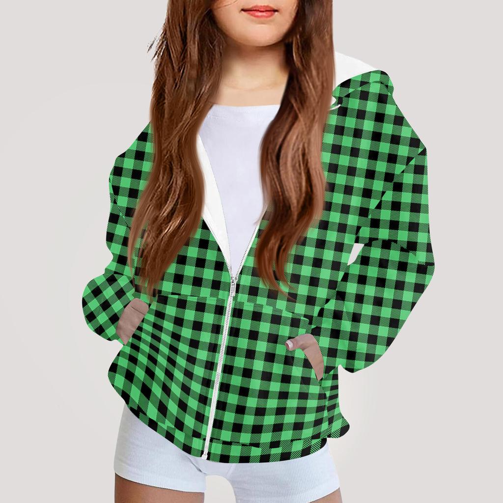 Moda dziecięca Bluza z kapturem z nadrukiem z długim rękawem Dziewczęca kurtka hoodie