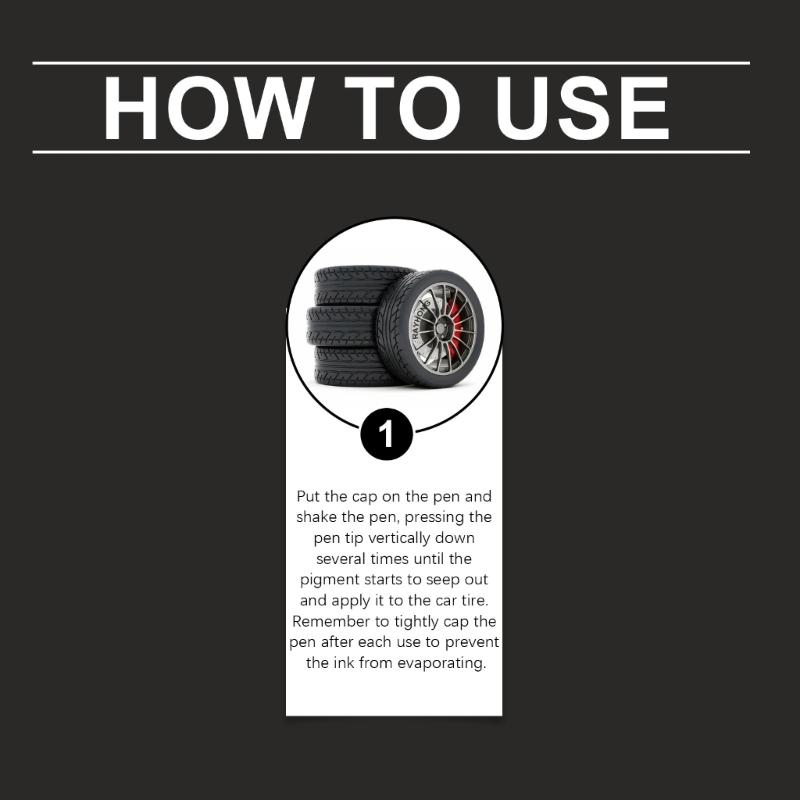 15Pcs Black Tire Paint Pen Quick Drying Water Resistant Black Tire Marker Pen For Car Tire Lettering and Scratch Repair