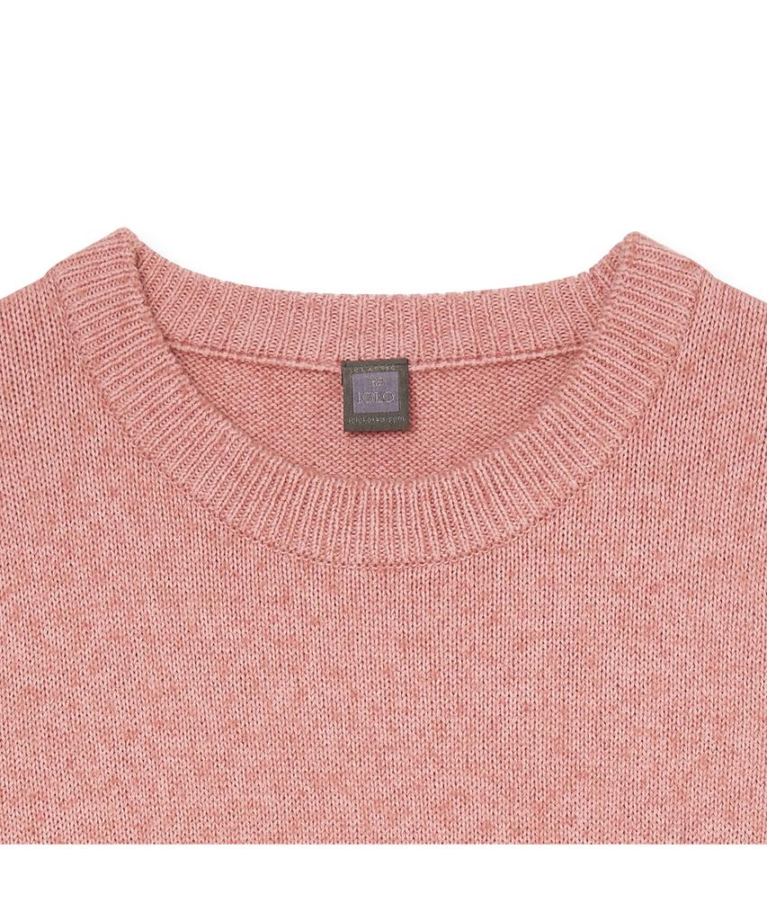 IOLO Women'S Puff Sleeve Round_Pink