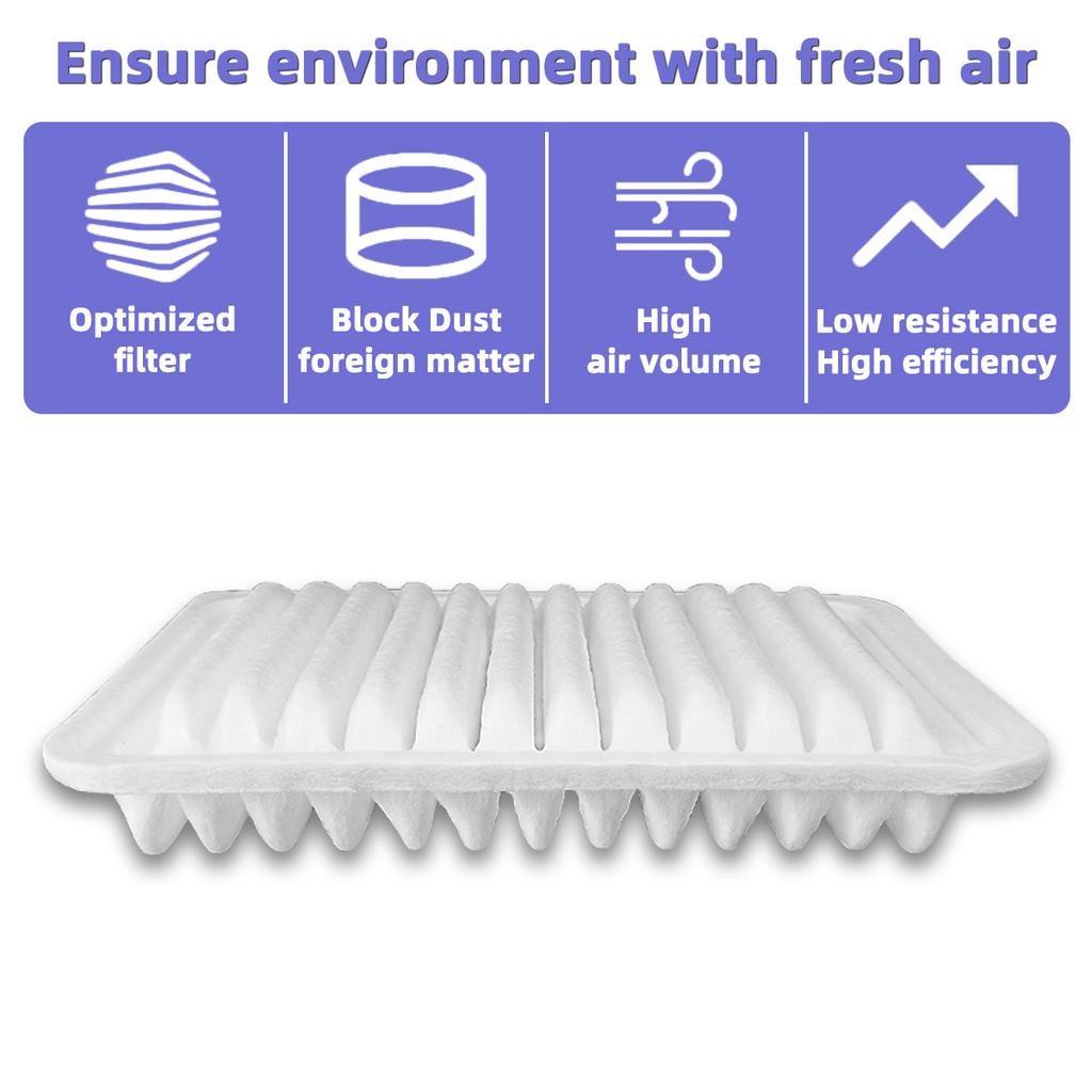 1/2/5PCS Engine Air Filter Fit For Toyota Pontiac Scion CA10190 17801-0D060 17801-21050 17801-YZZ05 Replacement Car Air Filter