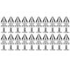 20pcs 8*13.5mm Metal Rivet Bullet Spikes Leathercraft Studs DIY Clothing Shoes Decor (Silver)