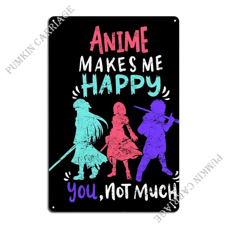 Figuren Spruch Anime Anima Metal Plaque Custom Wall Decor Garage Wall Mural Plates Tin Sign Poster 20x30cm(7.8x11.8inch)