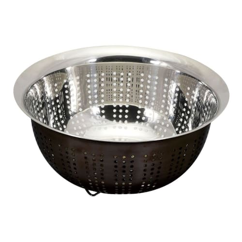 

Liberty Corporation Stainless Steel Lightweight Punched Colander with Feet, 24cm, Black, LD-438 Style Kitchenware