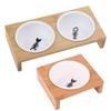 Cat Feeding Bowl Ceramic Food Bowl Pet Feeder Dish for Cat Dog Indoor Outdoor