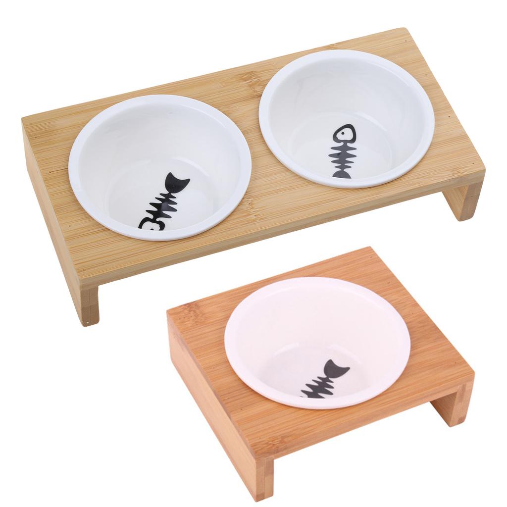 Cat Feeding Bowl Ceramic Food Bowl Pet Feeder Dish for Cat Dog Indoor Outdoor