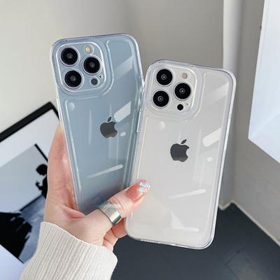 Luxury Air Transparent Soft Silicone Case For Iphone 14 11 12 13 Pro Max Mini X Xs Xr 7 8 Plus 14pro Max Clear Shockproof Cover