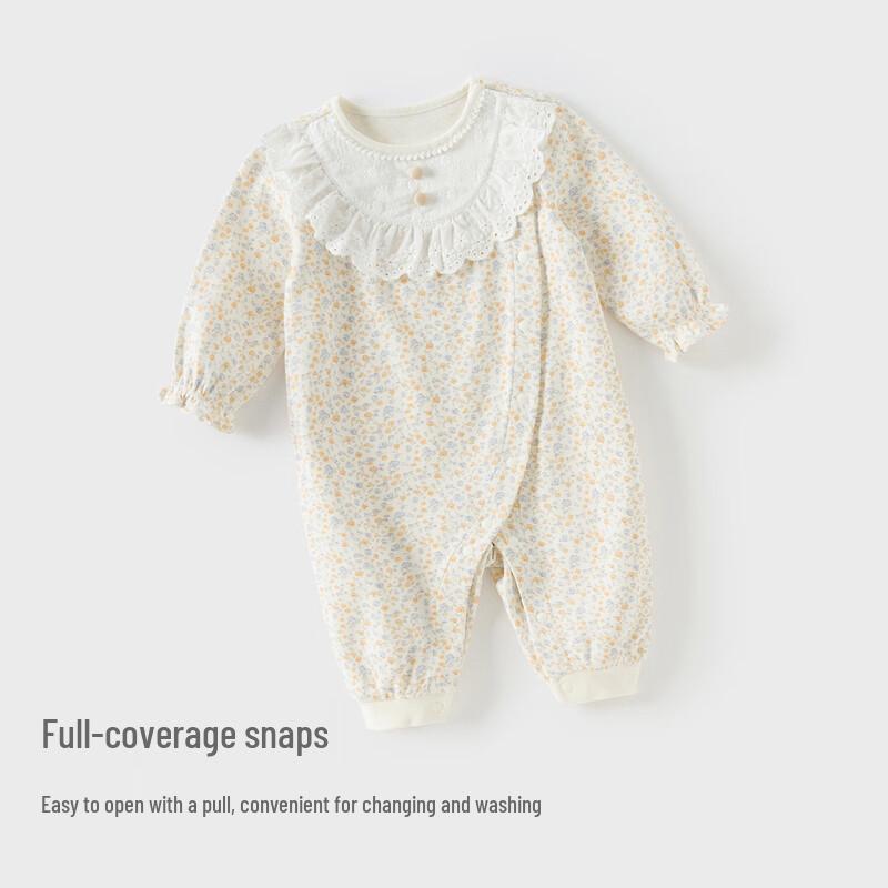 

David & Bella Baby Girl Floral Anti-Bacterial Romper 90