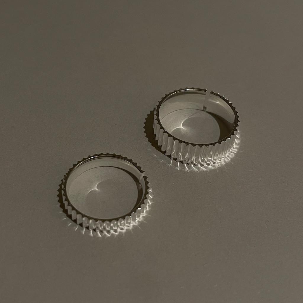 Stunning 925 Sterling Silver Geometric Open Adjustable Couple Gear Ring For Women