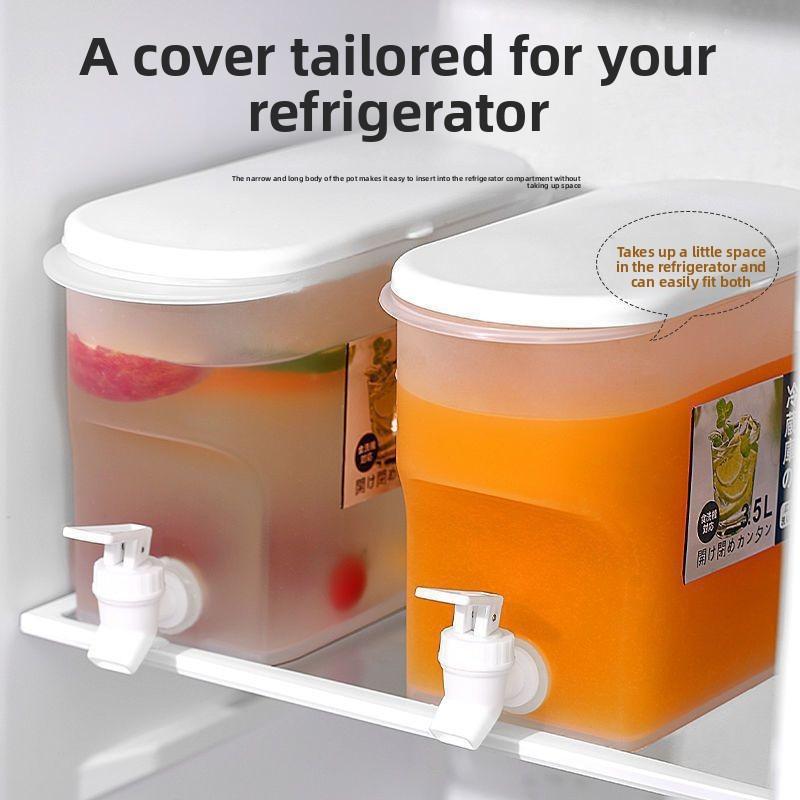 Cold water kettle with spout and filter, large capacity, suitable for household use, high-temperature resistant, for making cold tea, beverage bucket