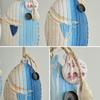 Wall Hanging Decoration Fish Shaped Wood Carving Pendant with Lanyard Easy to Hang Versatile Wall Art for Bathroom Door Entrance