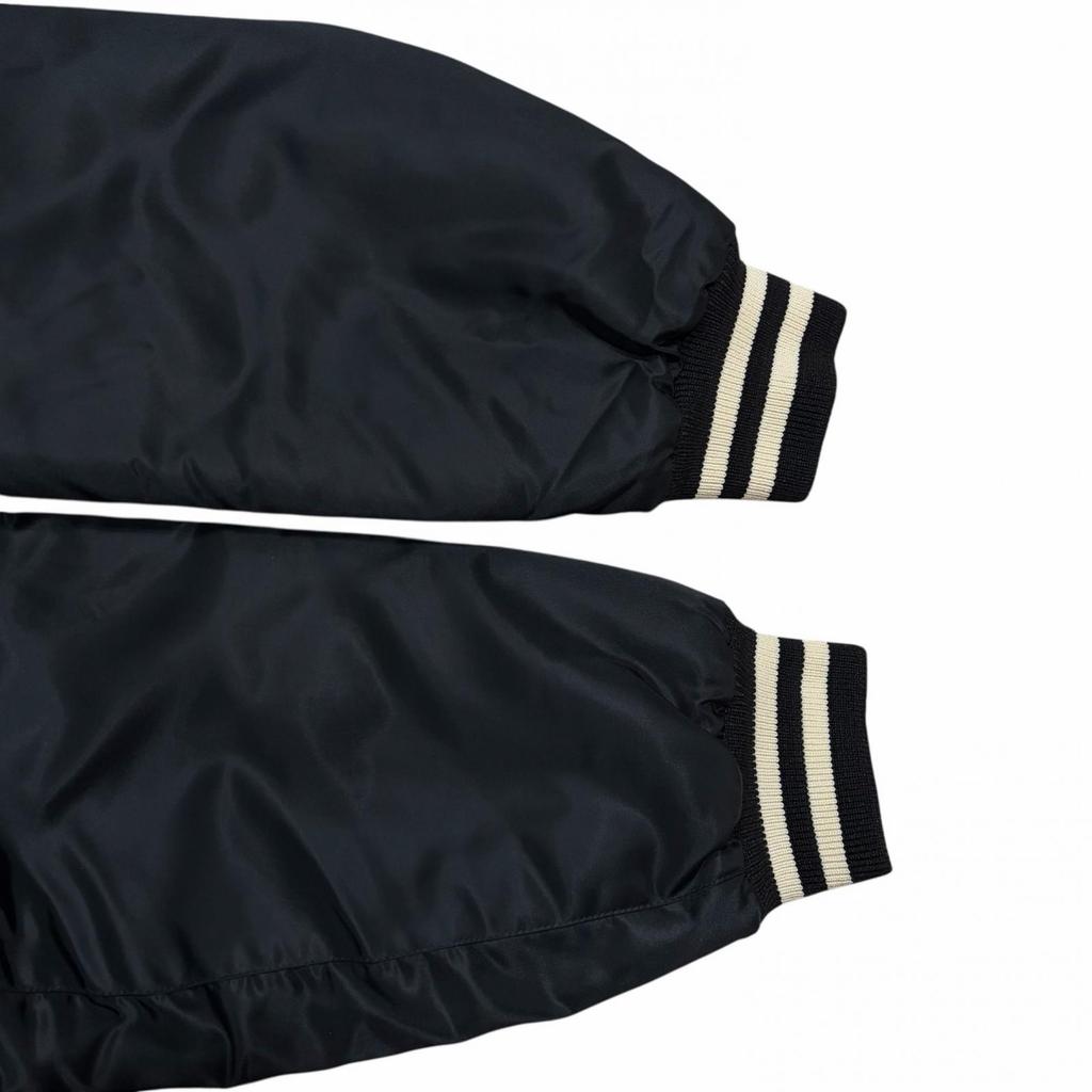 CELINE Loose Nylon Teddy Jacket Black Men's Size M (46) Model 2W22C227R