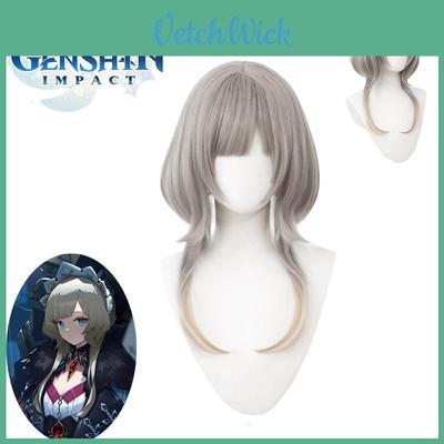 Genshin Impact Sandrone Cosplay Wig Gradient Short Hairpiece