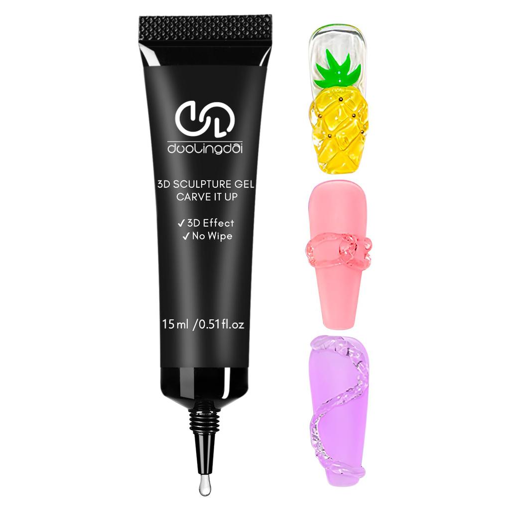 3D Gel Nail Art Modeling Gel, Suitable For Nail Design DIY Nail Art For Painting, Molding, Sculpting And Halloween Decoration