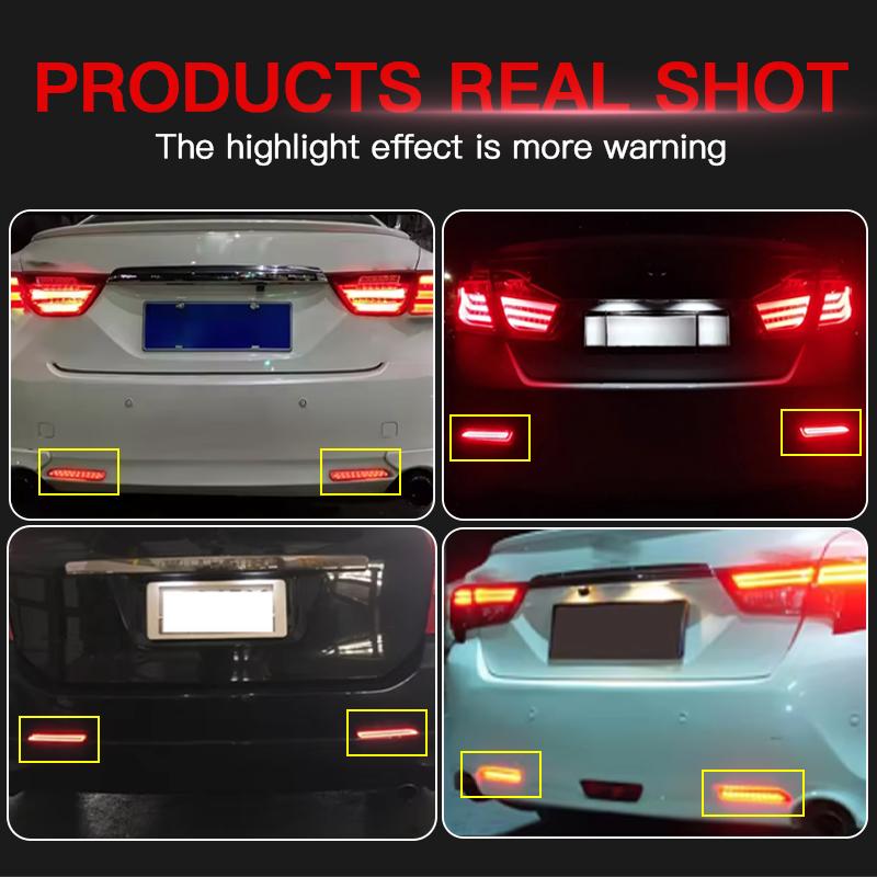 2PCS LED Rear Bumper Brake Light For Toyota RAV4 2019-2020 Camry 2006-2014 Verso (UK) 2010-2015 Harrier 1999-2003 Light Assembly