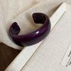 Europe American Style Resin Bangle Dopamine Exaggerated Bracelet Wide Open Bangle  Decoration
