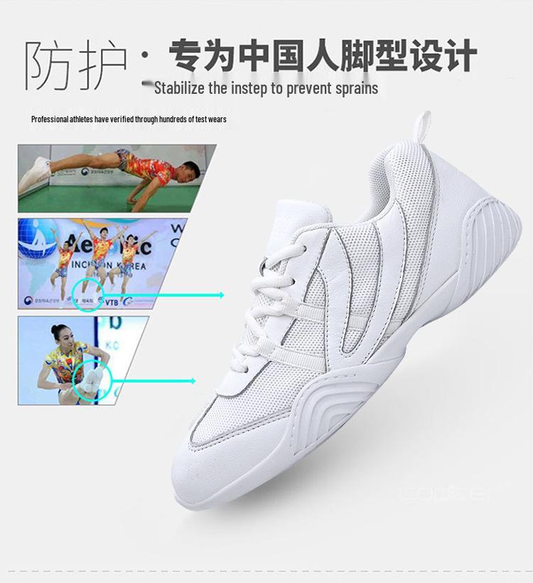 Yingrui Women's Aerobic Shoes: Soft Sole Cheerleading & Gymnastics Competition Shoes