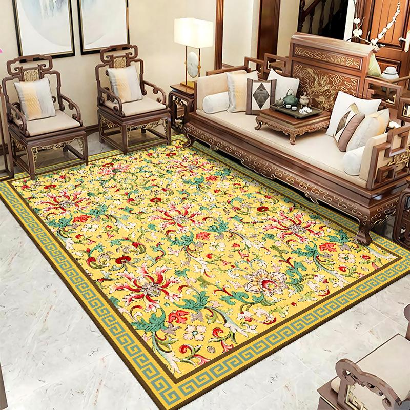 Bohemian Style Carpet Bedroom Decoration Vintage Printed Carpets Soft Entrance Floor Mat Home