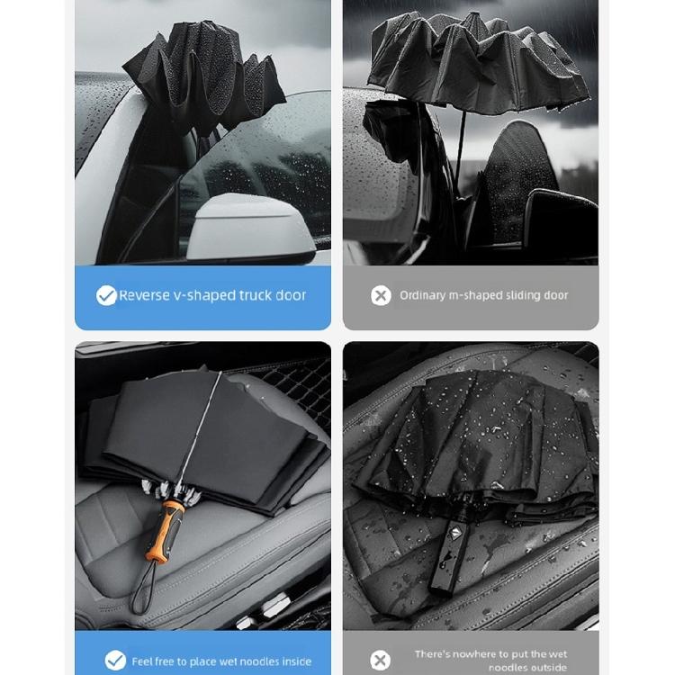 Wind Resistant Stormprevent Automatic Umbrella With Reverse Folding Oversize Design For Automotive Use And Downpours